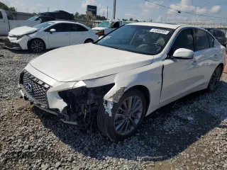 2019 Infiniti Q50 Luxe with VIN JN1EV7AP2KM512319, listed as a Copart auction lot 61060385 with 82,244 mi miles and Salvage title. Bid and sale history available at DreamBid. Image 1.