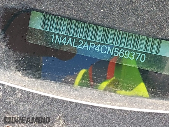 2012 Nissan Altima 2.5 with VIN 1N4AL2AP4CN569370, listed as a IAAI auction lot 40450981 with Not Provided miles and . Bid and sale history available at DreamBid. Image 12.