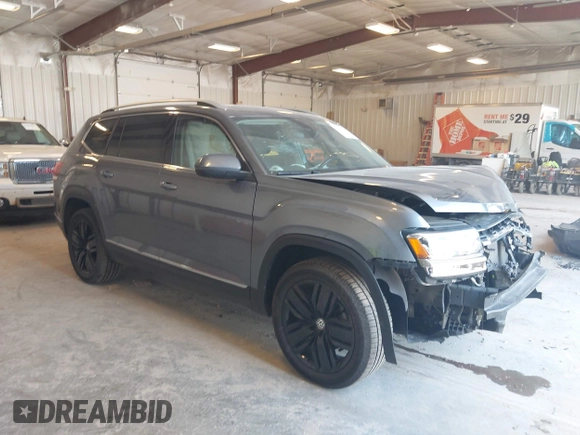2019 Volkswagen Atlas SEL Premium with VIN 1V2NR2CAXKC611746, listed as a IAAI auction lot 42456966 with 43,737 mi miles and . Bid and sale history available at DreamBid. Image 1.