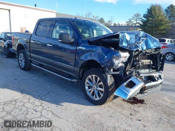 2017 Ford F-150 XL with VIN 1FTEW1EG4HFC74410, listed as a IAAI auction lot 41209807 with 52,238 mi miles. Bid and sale history available at carsss.com. Image 1.
