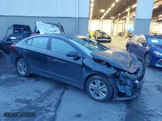 2019 Hyundai Elantra Preferred with VIN KMHD84LF9KU735813, listed as a IAAI auction lot 41073996 with 96,326 mi miles. Bid and sale history available at carsss.com. Image 1.