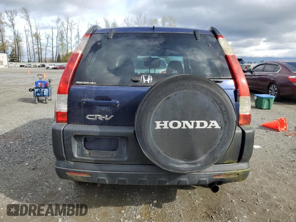 2005 Honda CR-V EX with VIN JHLRD78805C033992, listed as a Copart auction lot 52541845 with 223,175 mi miles and Salvage Title. Bid and sale history available at carsss.com. Image 6.