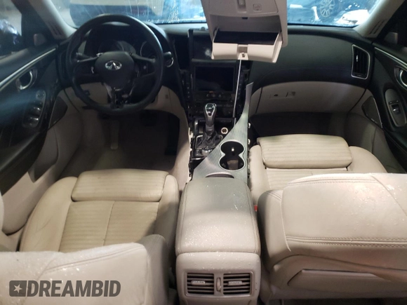 2019 Infiniti Q50 3.0t LUXE with VIN JN1EV7ARXKM593216, listed as a Copart auction lot 49495615 with 0 mi miles and Salvage Title. Bid and sale history available at carsss.com. Image 8.