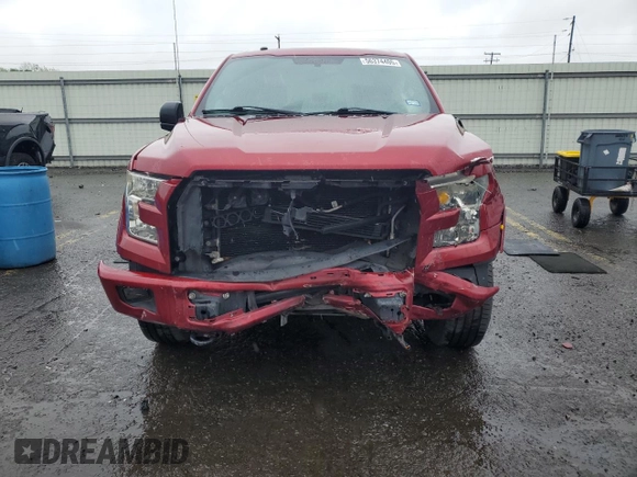 2016 Ford F-150 XLT with VIN 1FTEW1EP4GKE42424, listed as a Copart auction lot 56374405 with 167,275 mi miles and Salvage title. Bid and sale history available at DreamBid. Image 5.