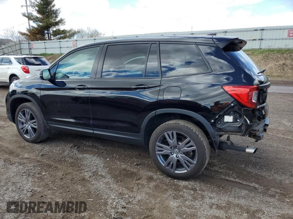 2019 Honda Passport EX-L z VIN 5FNYF8H59KB027590, wystawiony jako Copart lot #53875665 z przebiegiem 57 911 mil mil oraz Czysty tytuł • Clean title. Historia ofert i sprzedaży dostępna na DreamBid. Obrazek 2.