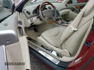 2007 Mercedes-Benz SL 550 with VIN WDBSK71F47F125314, listed as a Copart auction lot 60307285 with 53,051 mi miles and Salvage title. Bid and sale history available at DreamBid. Image 8.