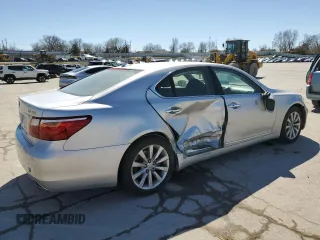 2012 Lexus LS 460 with VIN JTHBL5EF5C5110221, listed as a Copart auction lot 49319295 with 107,441 mi miles and Salvage title. Bid and sale history available at DreamBid. Image 3.