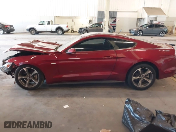 2015 Ford Mustang V6 with VIN 1FA6P8AM1F5359140, listed as a IAAI auction lot 42210615 with Not provided miles and . Bid and sale history available at DreamBid. Image 14.