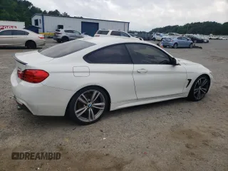2015 BMW 4 Series 435i with VIN WBA3R1C5XFK194384, listed as a Copart auction lot 53461245 with 104,233 mi miles and Salvage Title. Bid and sale history available at carsss.com. Image 3.