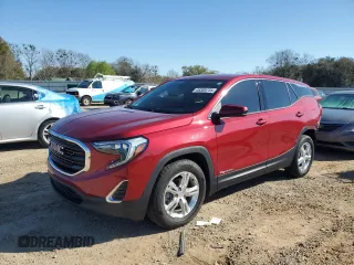 2020 GMC Terrain SLE with VIN 3GKALMEVXLL186911, listed as a Copart auction lot 48308735 with 53,941 mi miles and Salvage Title. Bid and sale history available at carsss.com. Image 1.