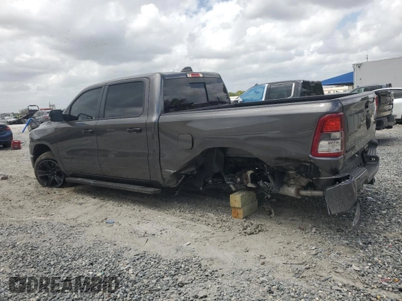 2024 Ram 1500 Big Horn with VIN 1C6RREMT5RN100942, listed as a Copart auction lot 51061775 with 7,706 mi miles and Non Repairable. Bid and sale history available at carsss.com. Image 2.