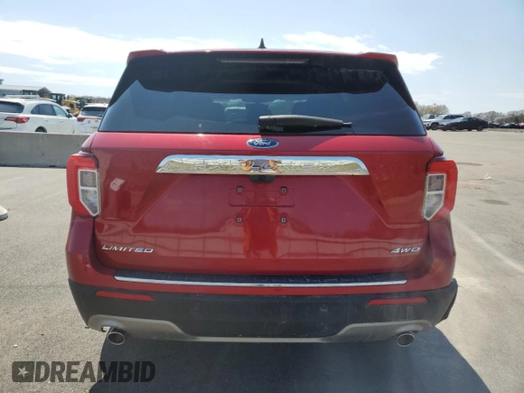 2023 Ford Explorer Limited with VIN 1FMSK8FH7PGB25914, listed as a Copart auction lot 54555315 with 34,275 mi miles and Clean Title. Bid and sale history available at carsss.com. Image 6.