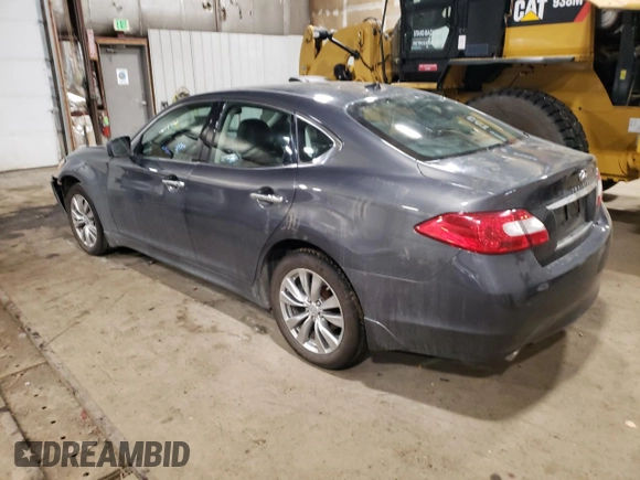 2011 Infiniti M37 with VIN JN1BY1AR8BM376710, listed as a Copart auction lot 79975754 with 64,135 mi miles and Salvage Title. Bid and sale history available at carsss.com. Image 2.