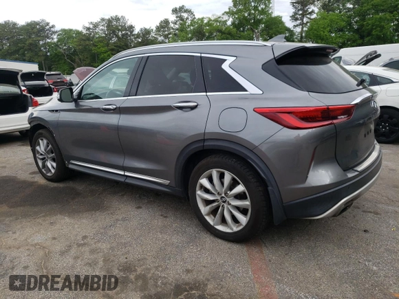 2019 Infiniti QX50 Essential with VIN 3PCAJ5M15KF115179, listed as a Copart auction lot 53516055 with 157,074 mi miles and Salvage title. Bid and sale history available at DreamBid. Image 2.