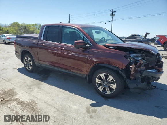 2017 Honda Ridgeline RTL-T with VIN 5FPYK2F6XHB004078, listed as a Copart auction lot 53120405 with 109,313 mi miles and Salvage title. Bid and sale history available at DreamBid. Image 4.