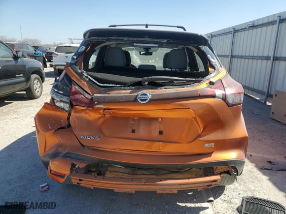 2021 Nissan Kicks SR with VIN 3N1CP5DV0ML535644, listed as a Copart auction lot 48208705 with 31,094 mi miles and Salvage Title. Bid and sale history available at carsss.com. Image 6.