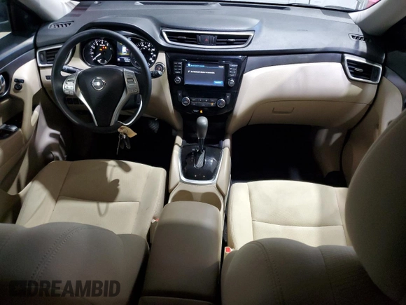 2016 Nissan Rogue SV with VIN KNMAT2MV5GP644107, listed as a Copart auction lot 51036385 with 35,066 mi miles and Salvage Title. Bid and sale history available at DreamBid. Image 8.