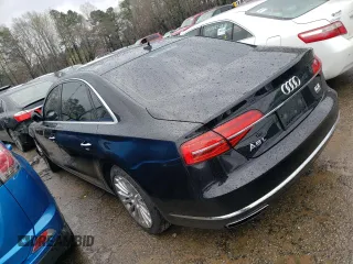 2016 Audi A8 L 3.0T with VIN WAU34AFD5GN011362, listed as a Copart auction lot 43261123 with 92,036 mi miles. Bid and sale history available at carsss.com. Image 2.