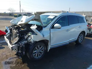 2013 Infiniti JX35 with VIN 5N1AL0MM5DC334193, listed as a IAAI auction lot 41459014 with Not Provided miles and . Bid and sale history available at DreamBid. Image 18.