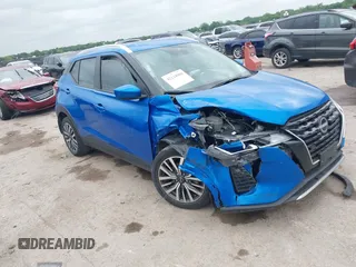 2023 Nissan Kicks SV with VIN 3N1CP5CV3PL554999, listed as a IAAI auction lot 42124980 with 19,963 mi miles and . Bid and sale history available at DreamBid. Image 1.