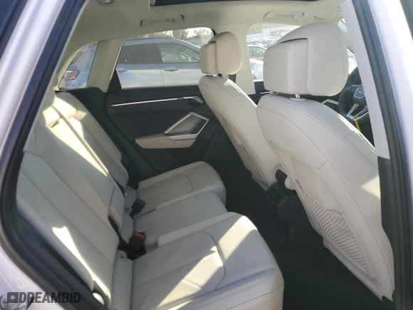 2024 Audi Q3 Premium with VIN WA1AUCF30R1087346, listed as a Copart auction lot 85033524 with 5523 miles and Salvage Title. Bid and sale history available at carsss.com. Image 11.