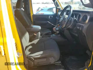 2021 Jeep Wrangler Unlimited Sport with VIN 1C4HJXKN4MW606809, listed as a Copart auction lot 56288484 with 59,561 mi miles and Salvage title. Bid and sale history available at DreamBid. Image 7.