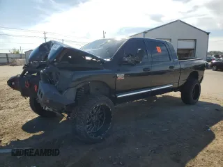 2007 Dodge Ram 3500 Laramie with VIN 3D3MX39C57G722153, listed as a Copart auction lot 72053824 with 0 mi miles and Salvage Title. Bid and sale history available at carsss.com. Image 1.