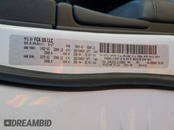 2018 Jeep Grand Cherokee High Altitude with VIN 1C4RJECG1JC125602, listed as a Copart auction lot 88702275 with 59,701 mi miles and Salvage title. Bid and sale history available at DreamBid. Image 15.