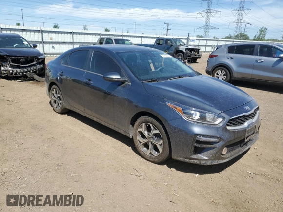 2019 Kia Forte LXS with VIN 3KPF24AD4KE076182, listed as a Copart auction lot 57182035 with 50,043 mi miles and Salvage title. Bid and sale history available at DreamBid. Image 4.