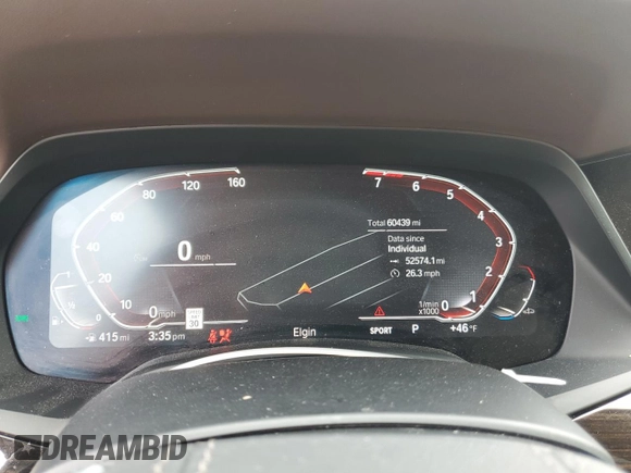 2019 BMW X5 xDrive40i with VIN 5UXCR6C50KLL34400, listed as a Copart auction lot 52299795 with 60,439 mi miles and Salvage Title. Bid and sale history available at carsss.com. Image 9.