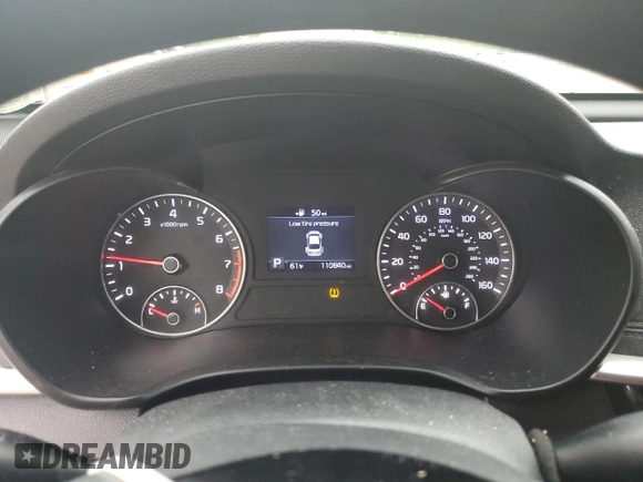 2019 Kia Optima LX with VIN 5XXGT4L37KG324938, listed as a Copart auction lot 52385714 with 110,840 mi miles and Salvage Title. Bid and sale history available at carsss.com. Image 9.