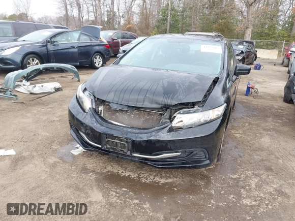 2014 Honda Civic Sedan LX with VIN 2HGFB2F58EH508904, listed as a IAAI auction lot 41522164 with 109,111 mi miles. Bid and sale history available at carsss.com. Image 6.