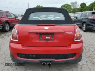 2010 MINI Convertible S with VIN WMWMS3C50ATY08821, listed as a Copart auction lot 53547595 with 54,438 mi miles and Salvage title. Bid and sale history available at DreamBid. Image 6.