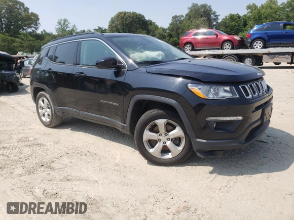 2018 Jeep Compass Latitude with VIN 3C4NJCBB5JT293501, listed as a Copart auction lot 59191235 with Not provided miles and Salvage title. Bid and sale history available at DreamBid. Image 4.