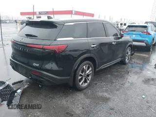 2023 Infiniti QX60 Luxe with VIN 5N1DL1FR1PC354800, listed as a IAAI auction lot 41459926 with 29,190 mi miles and . Bid and sale history available at DreamBid. Image 4.