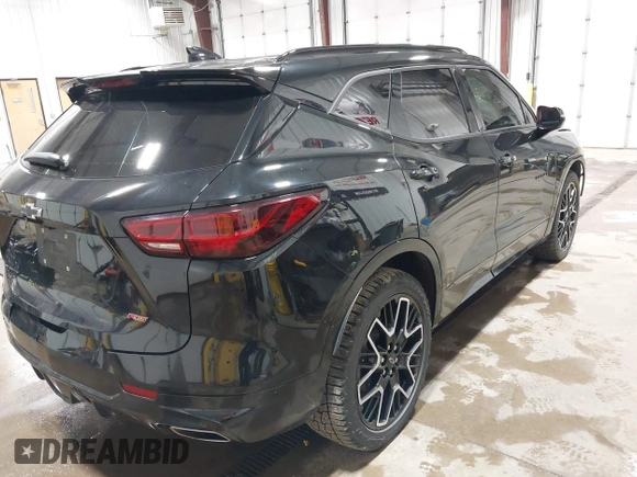 2023 Chevrolet Blazer RS with VIN 3GNKBKRS5PS194182, listed as a IAAI auction lot 42531199 with 24,254 mi miles and . Bid and sale history available at DreamBid. Image 4.