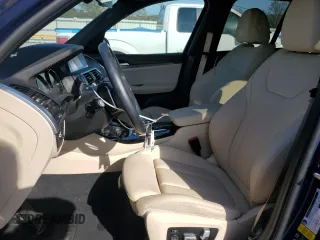 2021 BMW X3 xDrive30i with VIN 5UXTY5C09M9H50725, listed as a Copart auction lot 52645365 with 27,652 mi miles and Salvage Title. Bid and sale history available at DreamBid. Image 7.