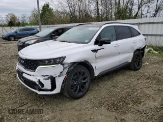2023 Kia Sorento SX z VIN 5XYRKDLF7PG250462, wystawiony jako Copart lot #53336125 z przebiegiem 12 823 mil mil oraz Szkoda całkowita • Salvage title. Historia ofert i sprzedaży dostępna na DreamBid. Obrazek 1.