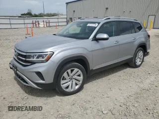 2021 Volkswagen Atlas SEL with VIN 1V2ER2CA8MC570634, listed as a Copart auction lot 57113175 with 47,766 mi miles and Salvage title. Bid and sale history available at DreamBid. Image 1.