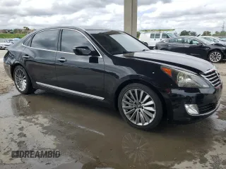 2016 Hyundai Equus Ultimate with VIN KMHGH4JH6GU104963, listed as a Copart auction lot 52130255 with 93,706 mi miles and Salvage Title. Bid and sale history available at DreamBid. Image 4.