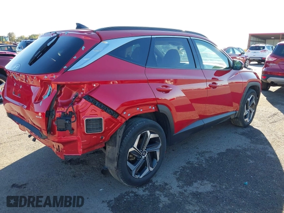 2022 Hyundai Tucson Limited with VIN 5NMJECAE8NH068670, listed as a IAAI auction lot 40579846 with 33,441 mi miles. Bid and sale history available at carsss.com. Image 4.