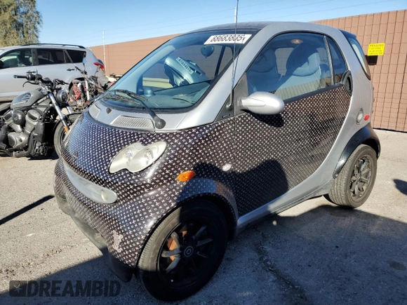 2006 Smart fortwo with VIN WME4503321J285051, listed as a Copart auction lot 88683835 with 94,663 mi miles and Clean title. Bid and sale history available at DreamBid. Image 1.