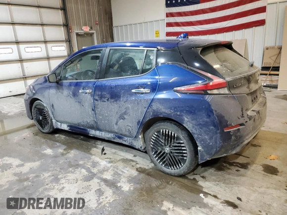 2023 Nissan LEAF SV Plus with VIN 1N4CZ1CV1PC556011, listed as a Copart auction lot 43419485 with 15,173 mi miles and Salvage Title. Bid and sale history available at DreamBid. Image 2.