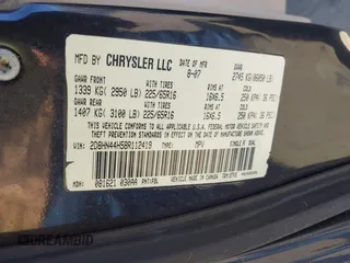 2008 Dodge Grand Caravan SE with VIN 2D8HN44H58R112419, listed as a IAAI auction lot 41805785 with Not Provided miles and . Bid and sale history available at DreamBid. Image 9.