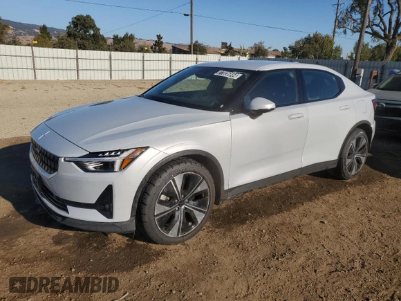 2023 Polestar 2 with VIN YSMED3KA2PL129372, listed as a Copart auction lot 77836844 with 66,606 mi miles and Clean Title. Bid and sale history available at carsss.com. Image 1.