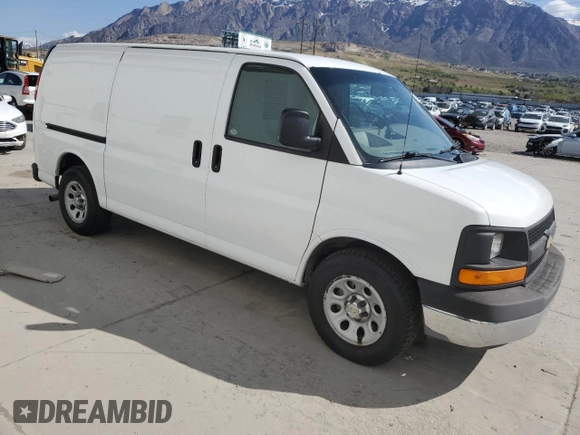 2013 Chevrolet Express Cargo Van with VIN 1GCSGAFX0D1135297, listed as a Copart auction lot 53786215 with 306,270 mi miles and Clean Title. Bid and sale history available at carsss.com. Image 4.