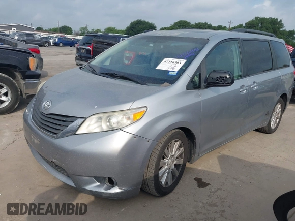 2011 Toyota Sienna XLE with VIN 5TDDK3DC0BS016250, listed as a IAAI auction lot 42156903 with 201,821 mi miles and . Bid and sale history available at DreamBid. Image 17.