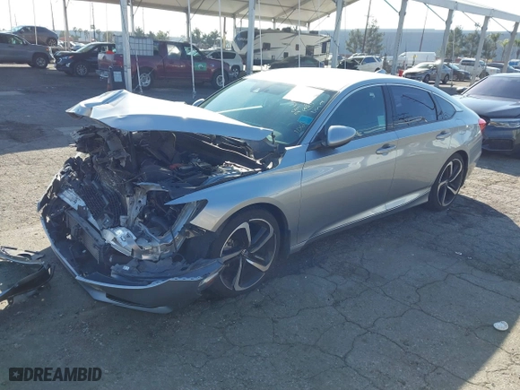 2018 Honda Accord Sedan Sport 1.5T with VIN 1HGCV1F31JA191060, listed as a IAAI auction lot 41529612 with 114,929 mi miles. Bid and sale history available at carsss.com. Image 17.