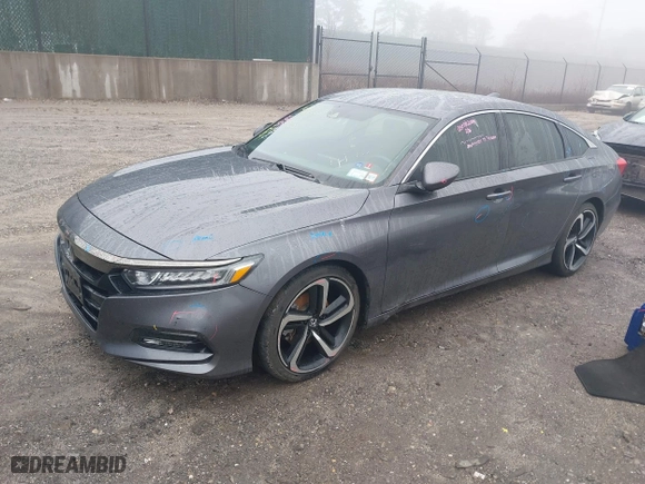 2018 Honda Accord Sedan Sport 1.5T with VIN 1HGCV1F33JA195417, listed as a IAAI auction lot 41726939 with 60,404 mi miles. Bid and sale history available at carsss.com. Image 18.