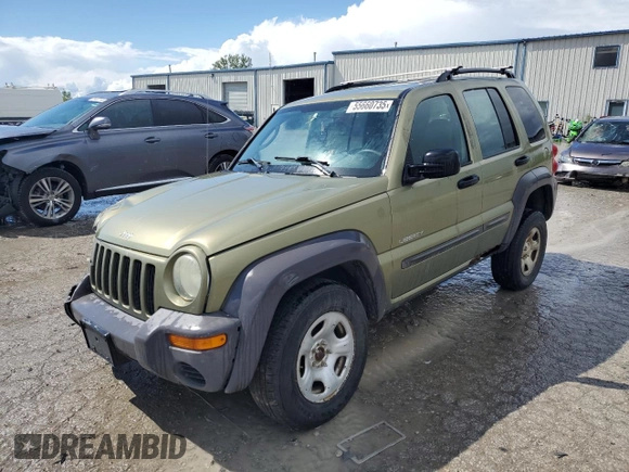 2004 Jeep Liberty Sport with VIN 1J4GL48K64W166636, listed as a Copart auction lot 55660735 with 171,662 mi miles and Clean Title. Bid and sale history available at DreamBid. Image 1.